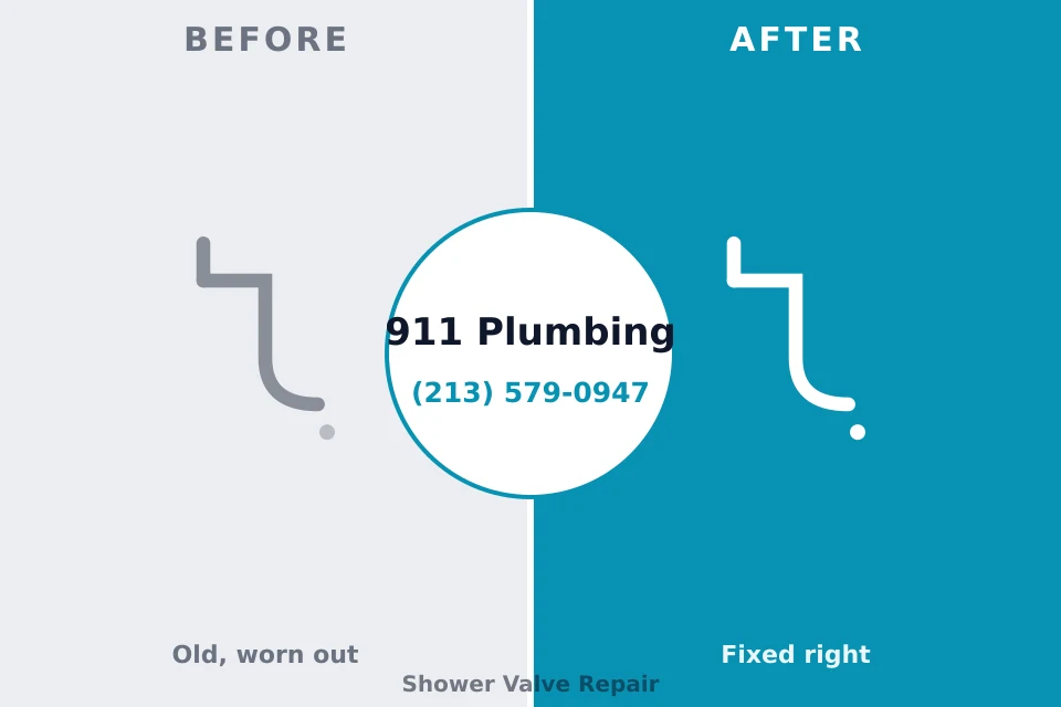 Before and after: plumbing repair Westville, NJ